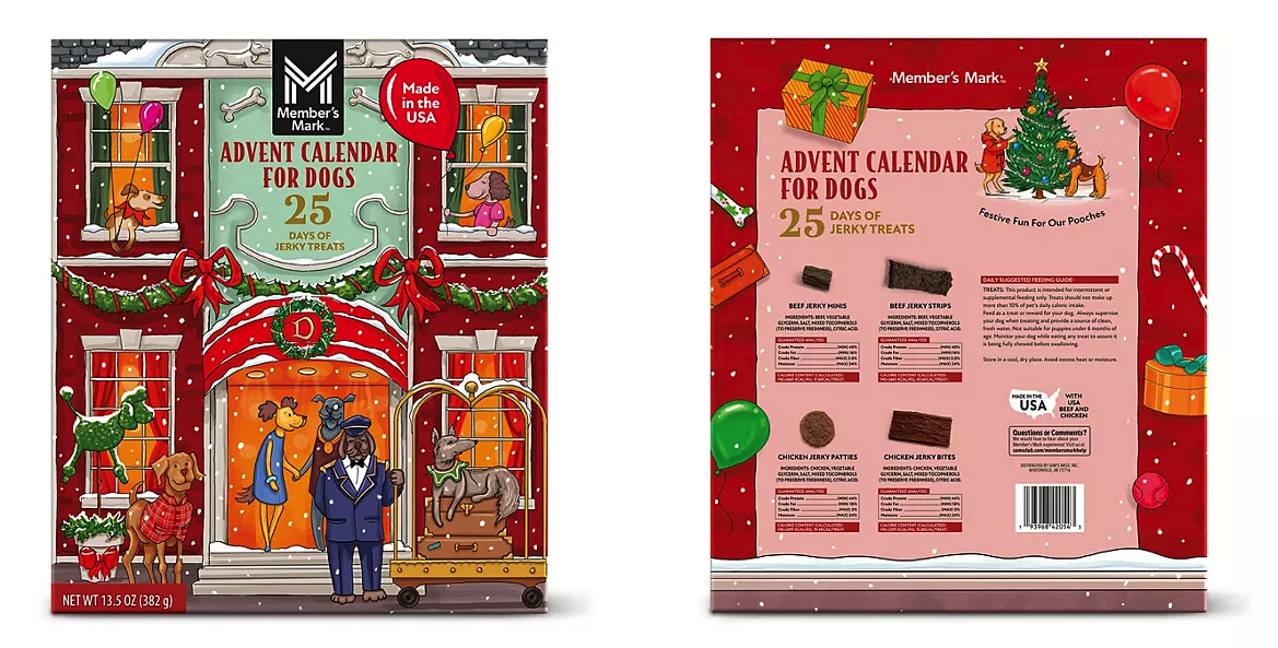 Member’s Mark Dog Treat Advent Calendar: 25 Days Of Jerky Treats!