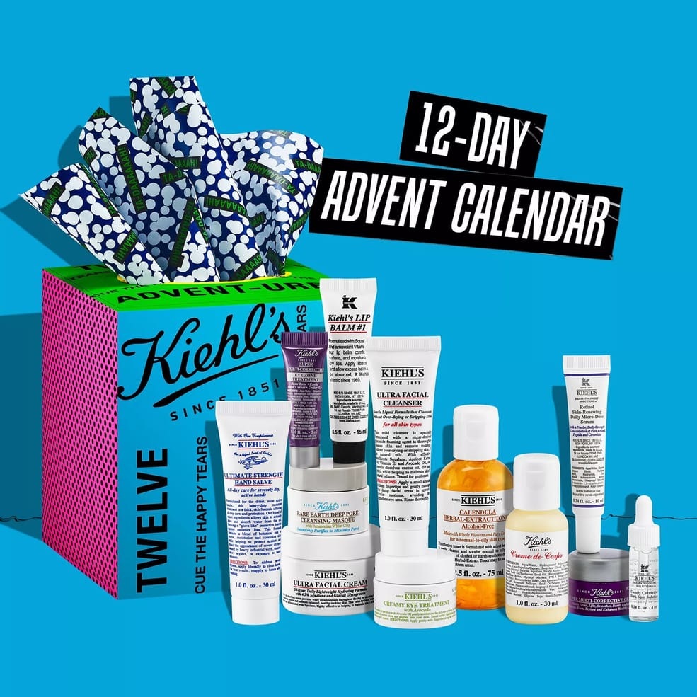 Kiehl's 2024 アドベントカレンダー Kiehl's 2024 Beauty Advent Calendar Full Spoilers: 12 Mini Advent