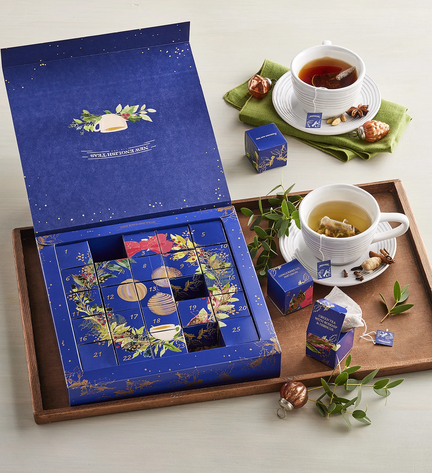 Harry & David Holiday Tea Advent Calendar: 25 Boxes of Holiday Teas!