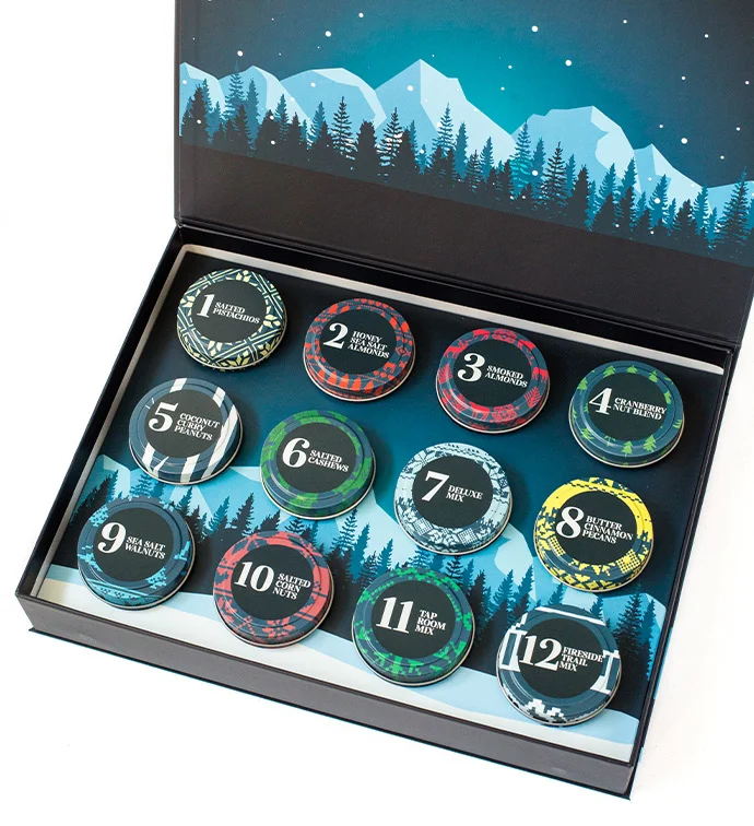 Harry & David Snacks Advent Calendar: 12 Days of Gourmet Nut Tins!
