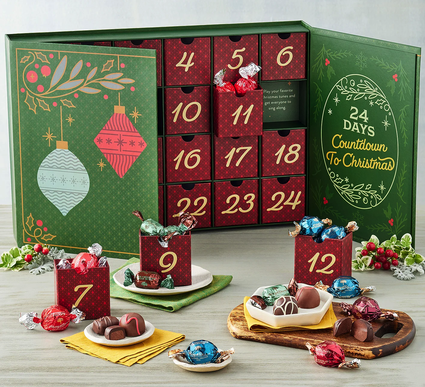 Harry & David Deluxe Advent Calendar: Tis’ The Season For Premium and Gourmet Chocolates!