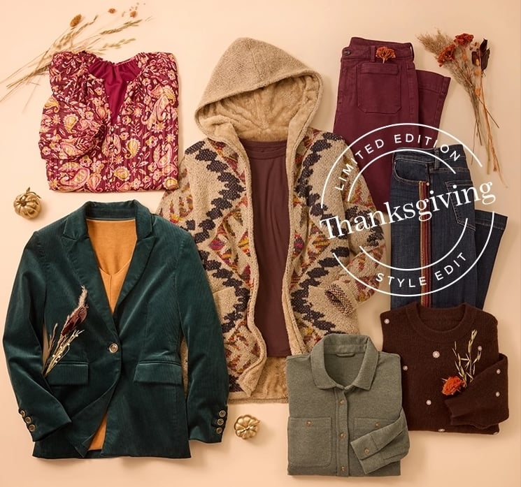Wantable Limited Edition Thanksgiving Style Edit: 9 Expertly Curated Pieces You Can Wear From Dinner to Downtime!