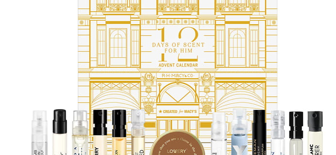 2024 Macy’s 12 Days Of Scent For Him Advent Calendar:  12 Best Loved Men’s Fragrances!
