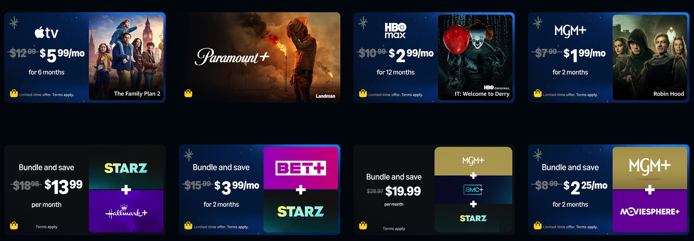 Amazon Video Cyber Monday Deal: Up To 75% Off Your First TWO Months On Premium Channels!