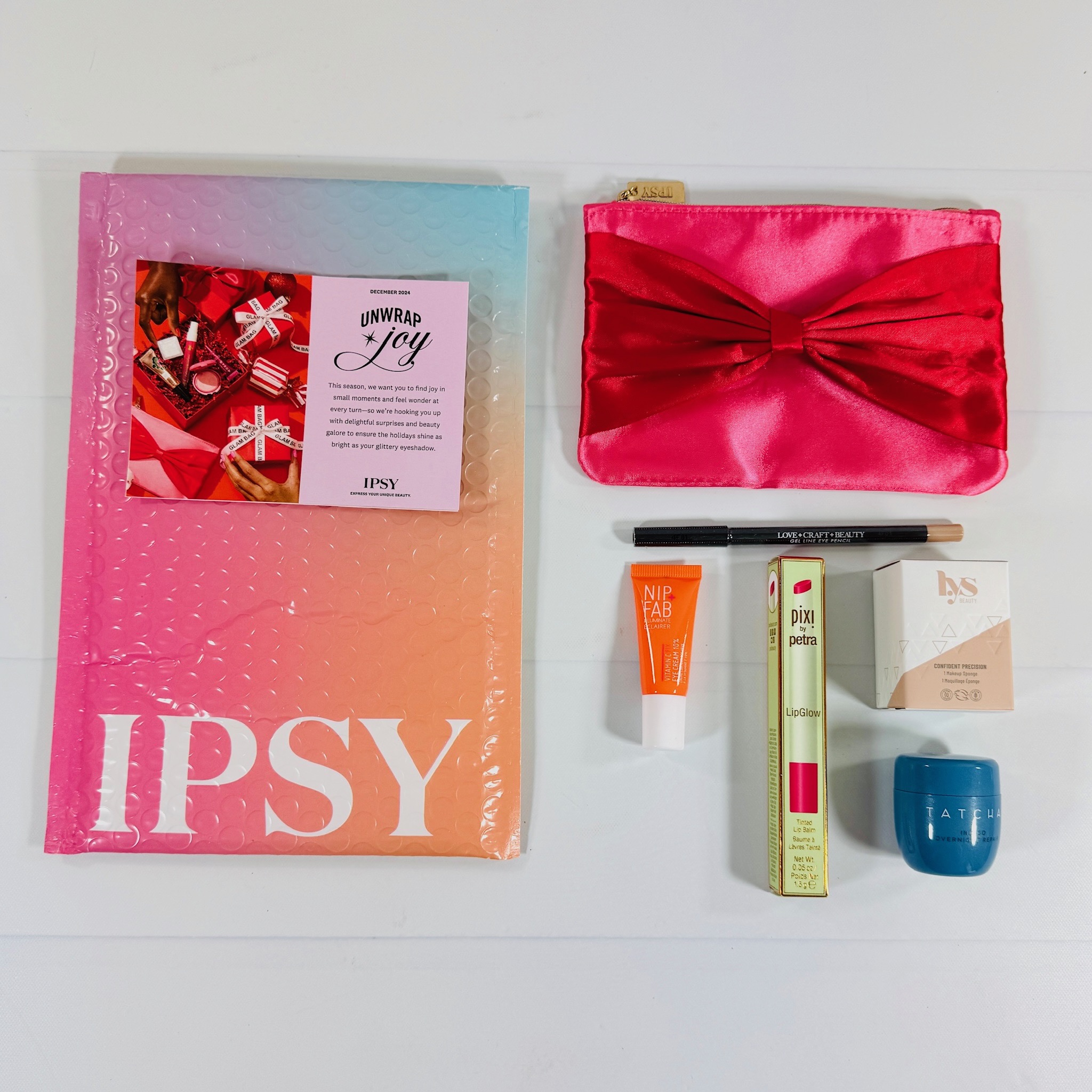 Ipsy Glam Bag December 2024 Review: Unwrap Joy