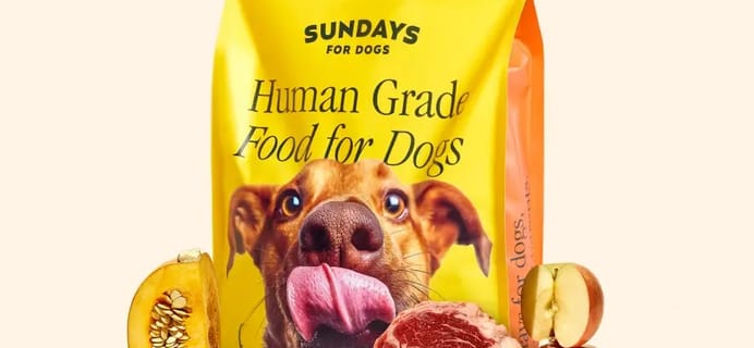 Sundays Coupon – 50% Off First Box Air-Dried Dog Food + FREE Shipping!
