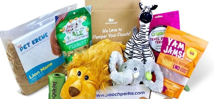 Pooch Perks Coupon – 10% Off First Box of Dog Treats and Toys!