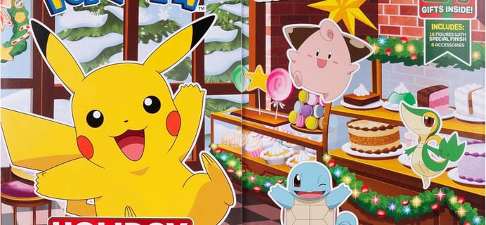 2025 Pokemon Advent Calendar: Featuring 16 Pokemon Battle Figures + 8 Accessories!