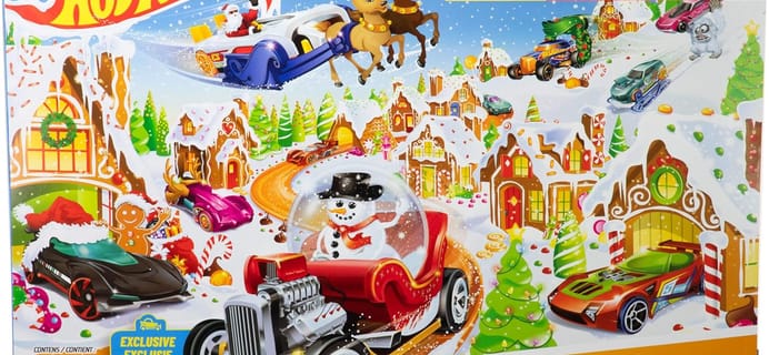 2025 Hot Wheels Advent Calendar Racing Now: Holiday Car Racing!