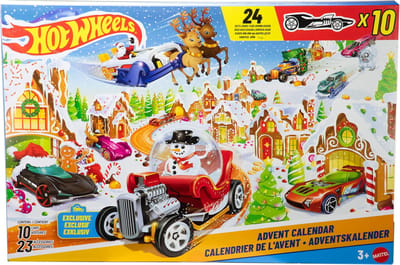 2025 Hot Wheels Advent Calendar Racing Now: Holiday Car Racing!