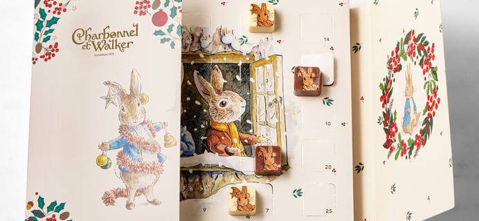 Charbonnel et Walker Peter Rabbit Chocolates Advent Calendar: Gourmet Milk and White Chocolates!