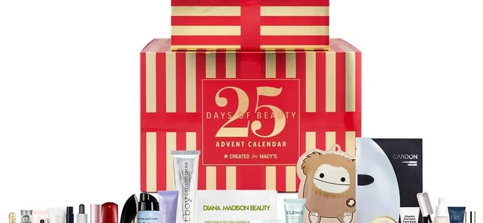 2025 Macy’s Beauty 25 Days of Beauty Advent Calendar: 25 Exciting Beauty Treasures!