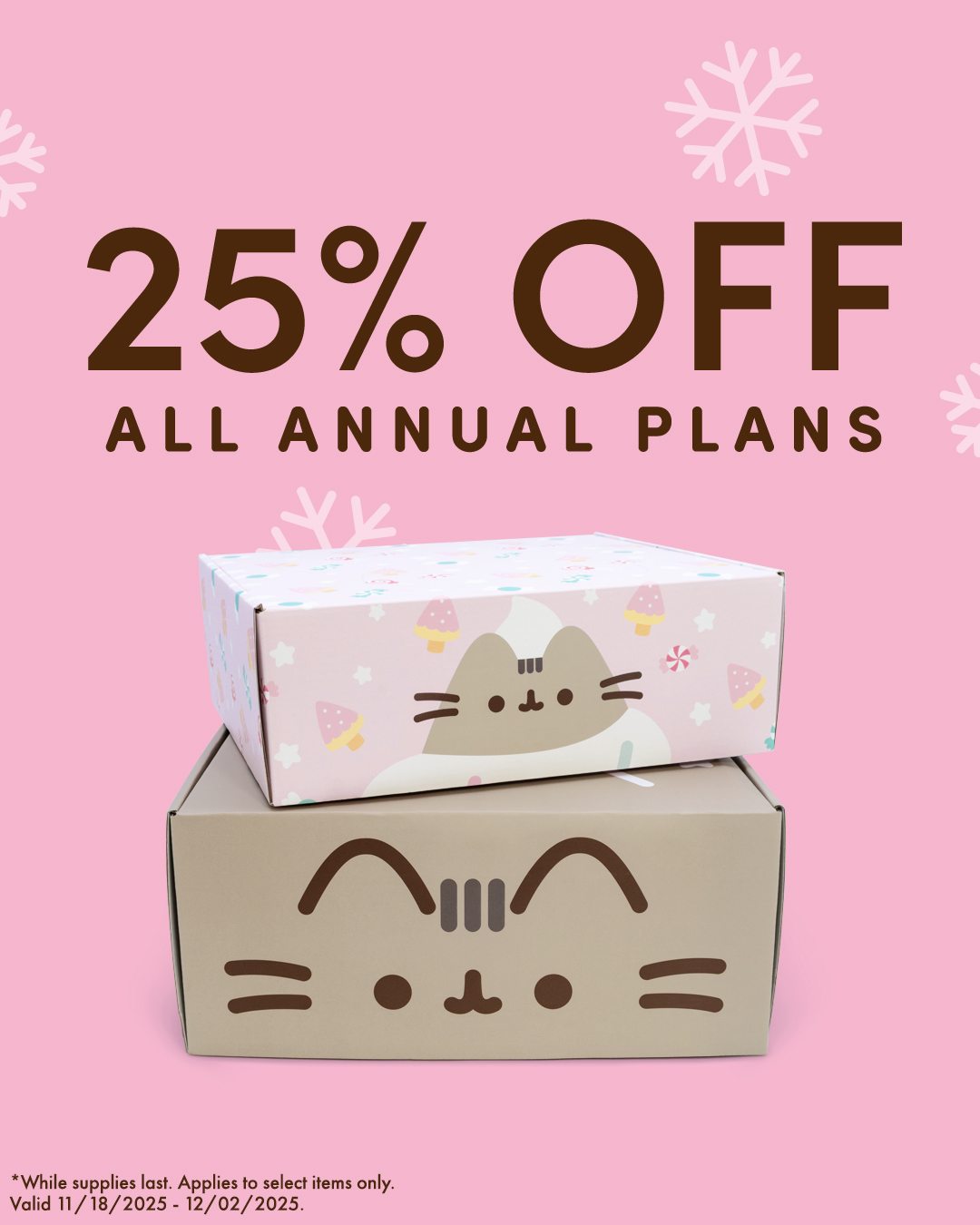 Pusheen Box Cyber Monday Coupon: 25% Off On Annual Subscription!