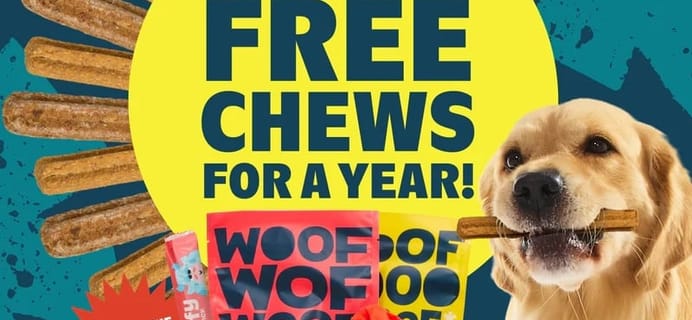 BarkBox & Super Chewer Deal – FREE Chews In Every Box FOR A YEAR!