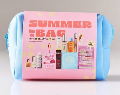 2026 Anthropologie Summer Beauty Bag – 12 Piece Beauty Gift Set Packed With Summer Essentials!